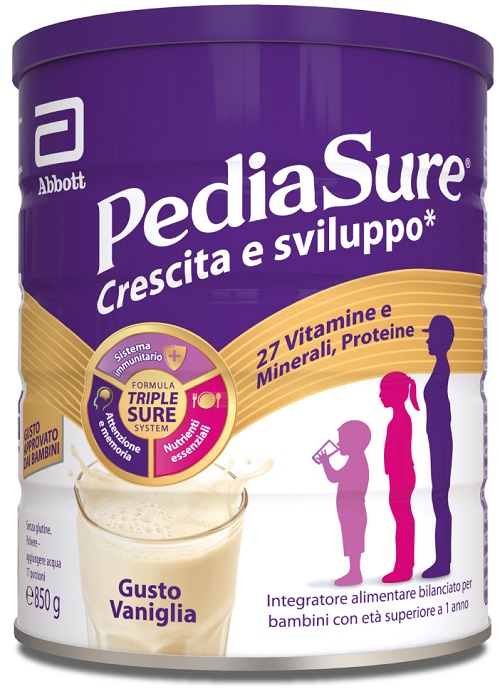 PEDIASURE CRESCITA&SVILUPPO VANIGLIA 850 G - Newepa Srl