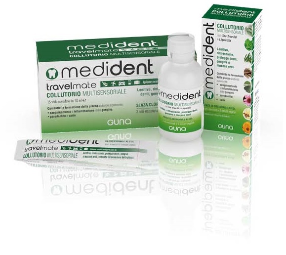 MEDIDENT TRAVELMATE COLLUTORIO MULTISENSORIALE 15 STICK DA 10 ML - Newepa Srl