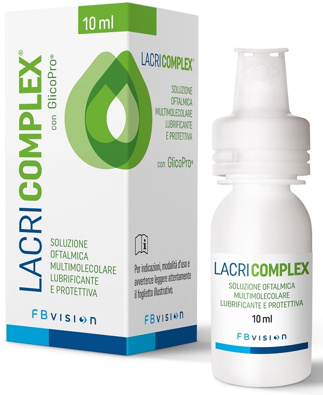 LACRICOMPLEX SOLUZIONE OFTALMICA MULTIMOLECOLARE LUBRIFICANTE PROTETTIVA 10 ML - Newepa Srl