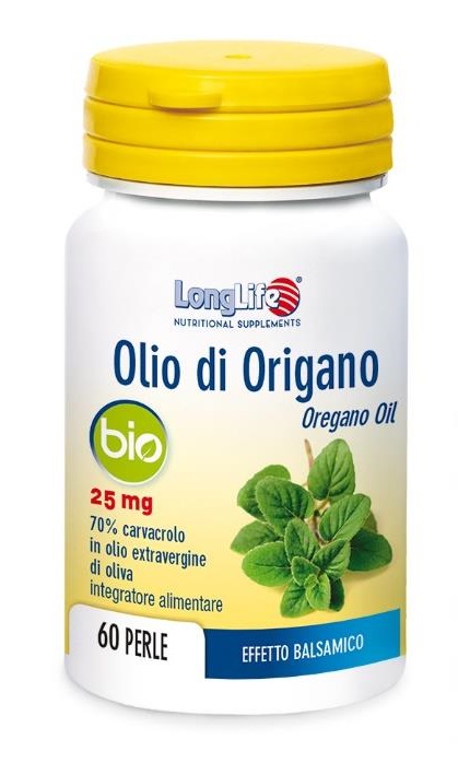 LONGLIFE OLIO ORIGANO BIO 60 PERLE DI GELATINA - Newepa Srl