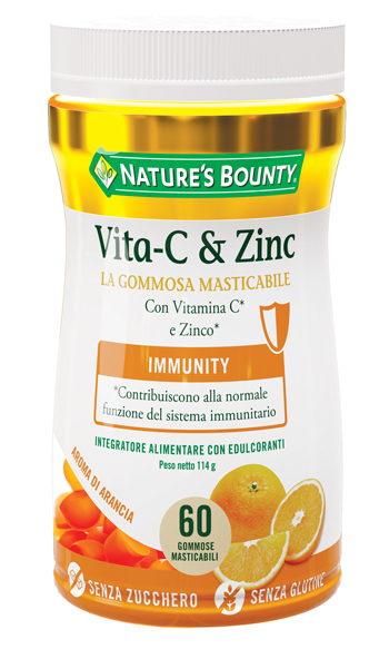 NATURE'S BOUNTY VITA-C&ZINC 60 GOMMOSE - Newepa Srl