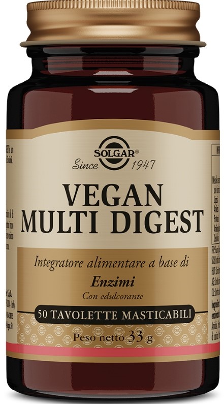 VEGAN MULTI DIGEST 50 TAVOLETTE MASTICABILI - Newepa Srl
