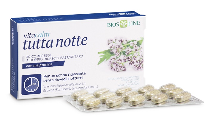 VITACALM TUTTA NOTTE CON MELATONINA 30 COMPRESSE - Newepa Srl