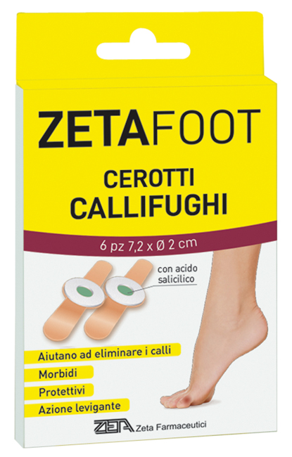 ZETAFOOT CEROTTO CALLIFUGO DISCHETTO CENTRALE 6 PEZZI - Newepa Srl