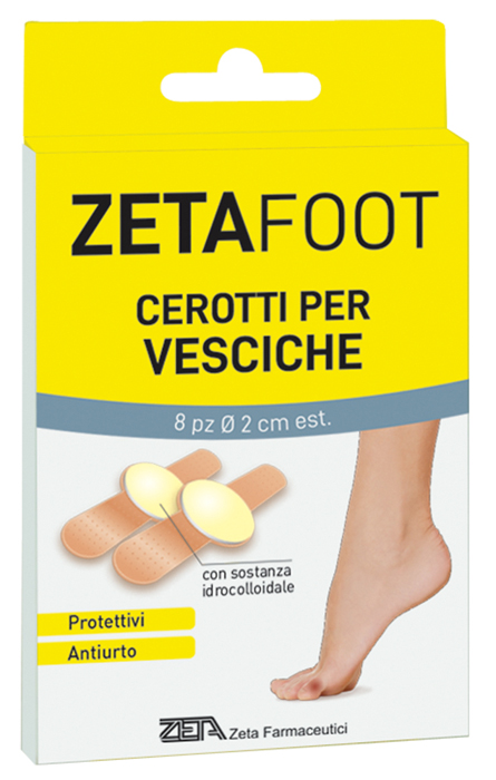 ZETAFOOT CEROTTO IDROCOLLOIDALE VESCICHE 8 PEZZI - Newepa Srl