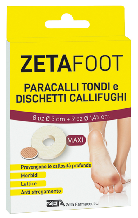 ZETAFOOT PARACALLO TONDO 8 PEZZI + DISCHETTO CALLIFUGO 9 PEZZI - Newepa Srl