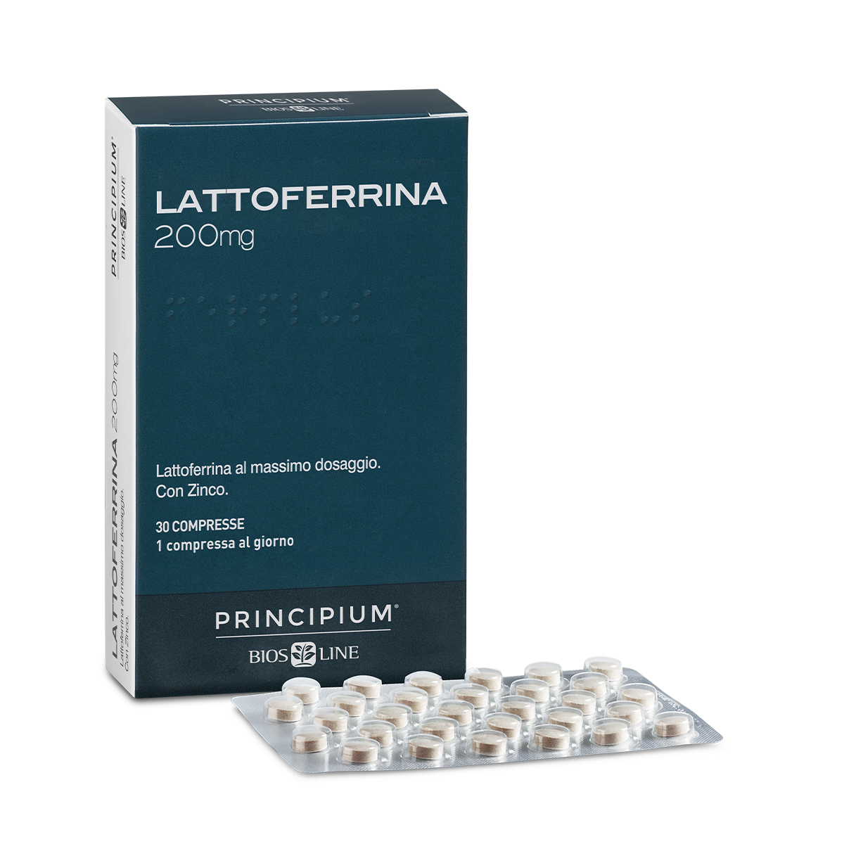 PRINCIPIUM LATTOFERRINA 200 MG 30 COMPRESSE - Newepa Srl