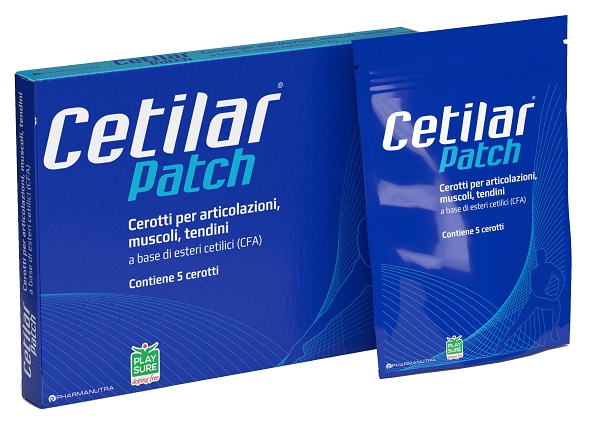 CEROTTO MONOUSO CETILAR PATCH PER ARTICOLAZIONI MUSCOLI E TENDINI 5 PEZZI - Newepa Srl