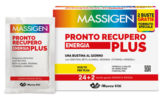 MASSIGEN PRONTO RECUPERO ENERGIA PLUS 24 BUSTINE + 2 BUSTINE - Newepa Srl