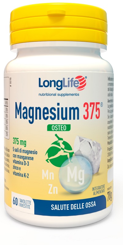 LONGLIFE MAGNESIUM 375 OSTEO 60 TAVOLETTE - Newepa Srl