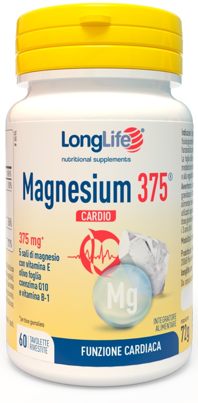 LONGLIFE MAGNESIUM 375 CARDIO 60 TAVOLETTE - Newepa Srl