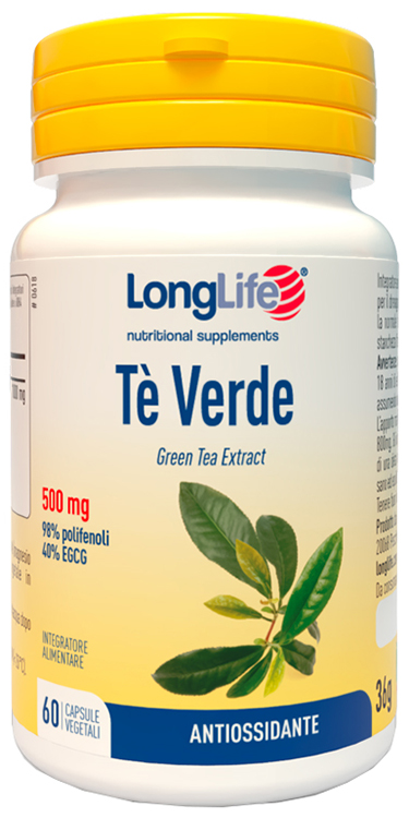 LONGLIFE TE' VERDE 500MG 60 CAPSULE - Newepa Srl