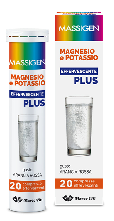 MASSIGEN MAGNESIO POTASSIO PLUS 20 COMPRESSE EFFERVESCENTI - Newepa Srl