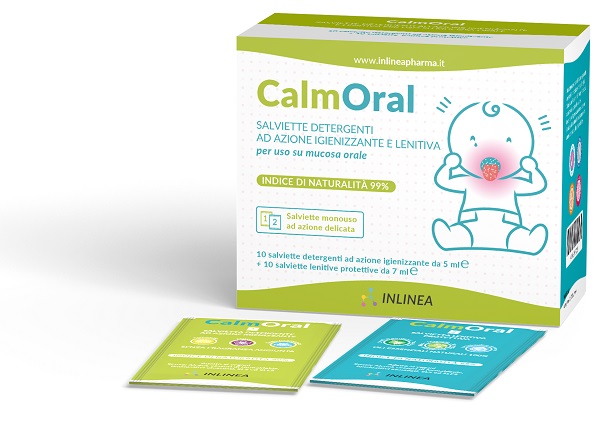 CALMORAL 10 SALVIETTE DETERGENTI + 10 SALVIETTE LENITIVE PROTETTIVE - Newepa Srl