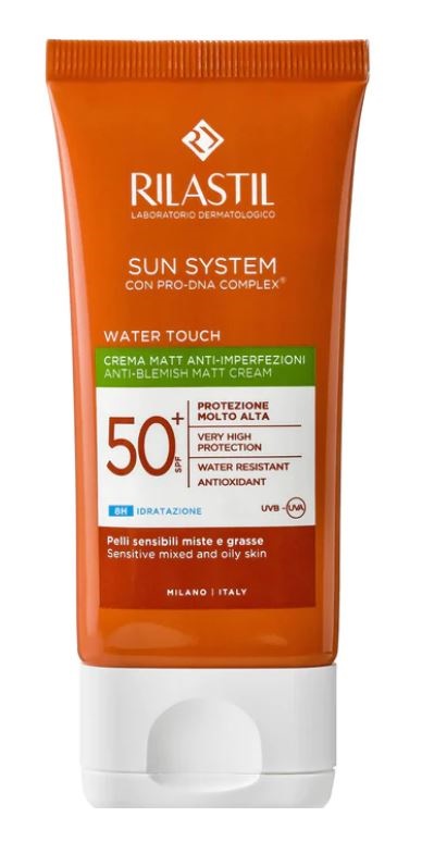 RILASTIL SUN SYSTEM WATER TOUCH MAT CREMA SPF50+ 50 ML - Newepa Srl