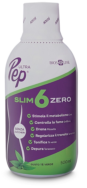 ULTRA PEP SLIM 6 ZERO TE' VERDE 500 ML BIOSLINE - Newepa Srl