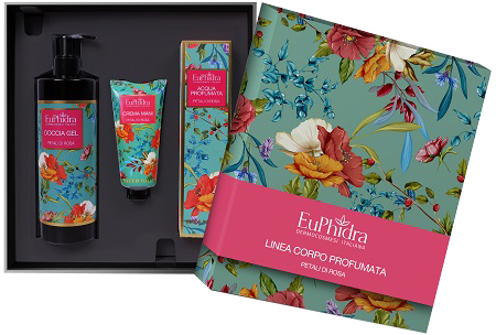 EUPHIDRA COFANETTO PETALI ROSA 1 DOCCIA GEL 400 ML + 1 ACQUA PROFUMATA 125 ML + 1 CREMA MANI 50 ML - Newepa Srl