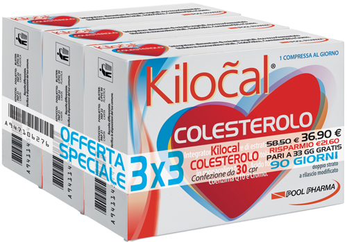 KILOCAL COLESTEROLO 3 X 30 COMPRESSE - Newepa Srl