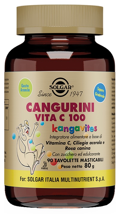 CANGURINI VITA C 100 90 TAVOLETTE MASTICABILI - Newepa Srl