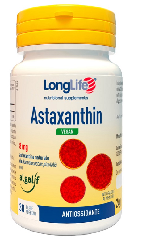 LONGLIFE ASTAXANTHIN VEGAN 30 PERLE - Newepa Srl