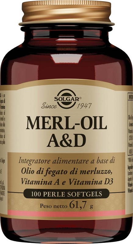MERL OIL A&D 100 PERLE SOFTGEL - Newepa Srl
