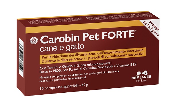 CAROBIN PET FORTE 30 COMPRESSE - Newepa Srl
