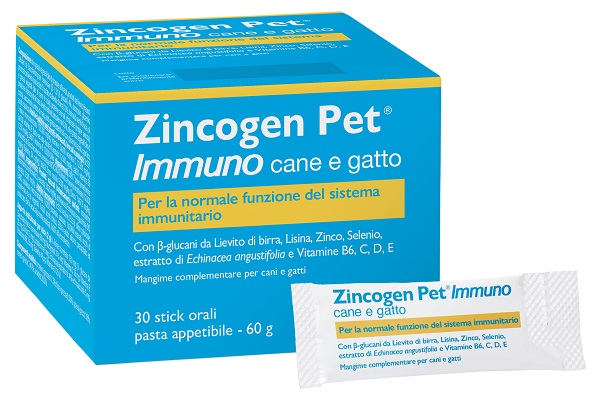 ZINCOGEN PET IMMUNO PASTA 30 STICK - Newepa Srl