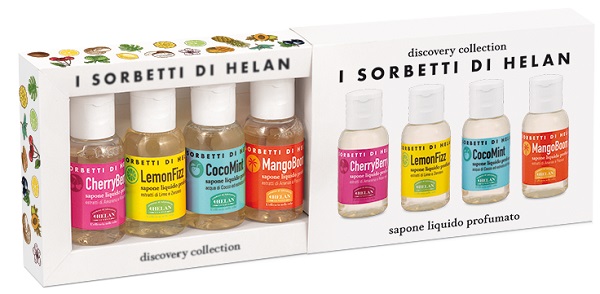 I SORBETTI DI HELAN CHERRYBERRY DISCOVERY KIT SAPONI LIQUIDI 4 PEZZI DA 25 ML - Newepa Srl