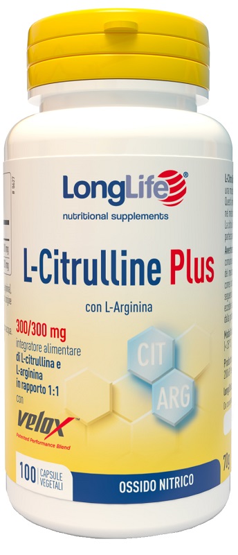 LONGLIFE L-CITRULLINE PLUS 100 CAPSULE VEGETALI - Newepa Srl