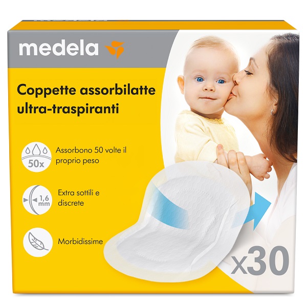 COPPETTE ASSORBILATTE ULTRA-TRASPIRANTI 30 PEZZI - Newepa Srl