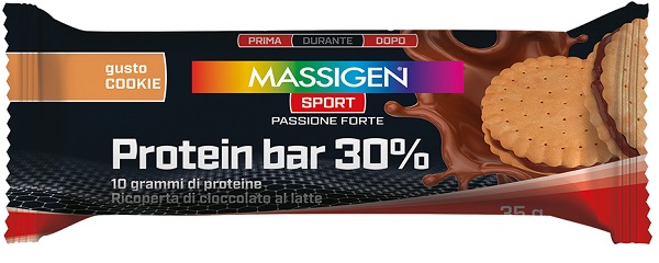 MASSIGEN SPORT PROTEIN BARRETTA 30% COOKIES 50 G - Newepa Srl