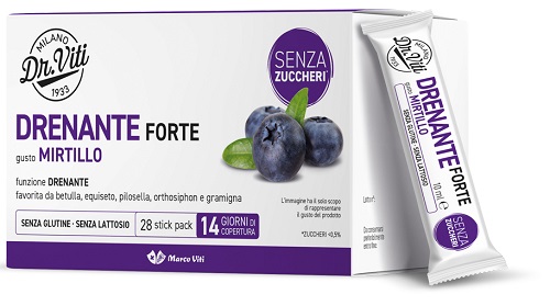 DR VITI DRENANTE FORTE MIRTILLO 28 STICK PACK SENZA ZUCCHERI - Newepa Srl
