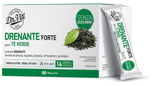 DR VITI DRENANTE FORTE TE VERDE 28 STICK PACK SENZA ZUCCHERI - Newepa Srl