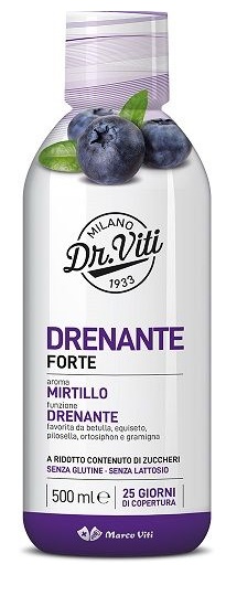 DR VITI DRENANTE FORTE MIRTILLO 500 ML SENZA ZUCCHERI - Newepa Srl