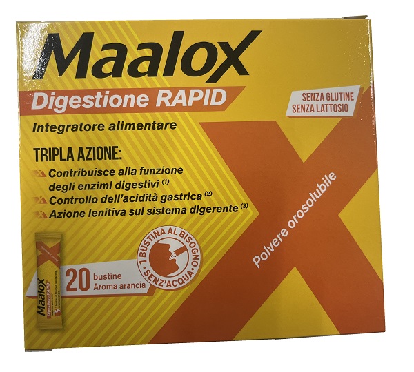 MAALOX DIGESTIONE RAPID 20 BUSTINE DA 2 G - Newepa Srl