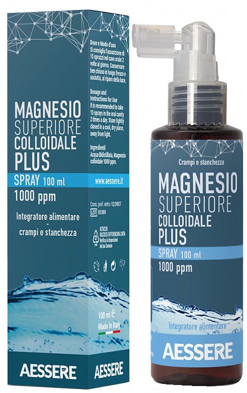 MAGNESIO SUPERIORE COLLOIDALE PLUS SPRAY 1000 PPM 100 ML - Newepa Srl