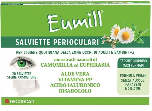 EUMILL SALVIETTE PERIOCULARI 20 PEZZI - Newepa Srl