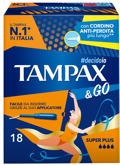 TAMPAX &GO SUPER PLUS 18 PEZZI - Newepa Srl
