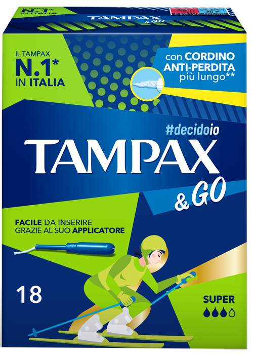 TAMPAX &GO SUPER 18 PEZZI - Newepa Srl
