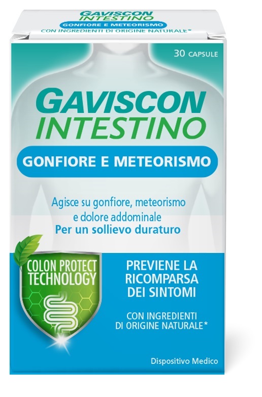 GAVISCON INTESTINO GONFIORE E METEORISMO 30 CAPSULE - Newepa Srl