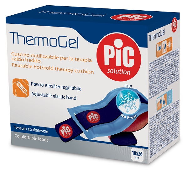 CUSCINO THERMOGEL TERAPIA CALDO FREDDO 10X26 CM CON FASCIA ELASTICA ITC - Newepa Srl