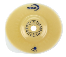 PLACCA PER UROSTOMIA CONVESSA RITAGLIABILE AURUM2 URO DIAMETRO 13-35 MM FLANGIA 55 MM 5 PEZZI - Newepa Srl