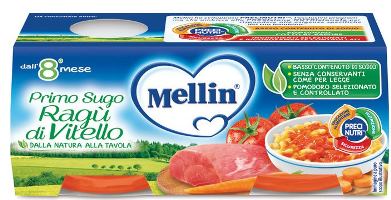 MELLIN PRIMOSUGO RAGU' DI VITELLO 2 VASETTI DA 80 G - Newepa Srl