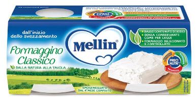 MELLIN BABY FORMAGGINO CLASSICO 4 X 80 G - Newepa Srl