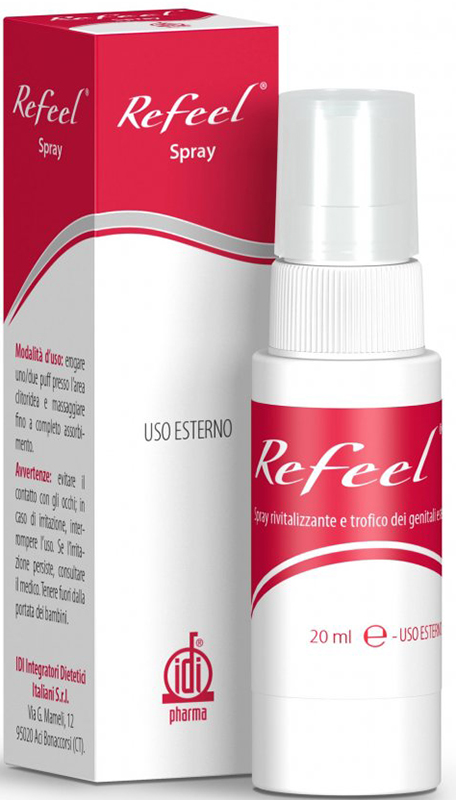 REFEEL SPRAY RIVITALIZZANTE E TROFICO DEI GENITALI ESTERNI FEMMINILI 20 ML - Newepa Srl
