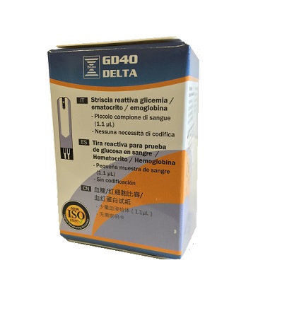 STRISCE MISURAZIONE GLICEMIA BRUNO GD40 DELTA 25 PEZZI - Newepa Srl