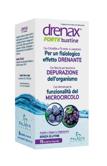 DRENAX FORTE MIRTILLO E UVA 15 BUSTINE - Newepa Srl