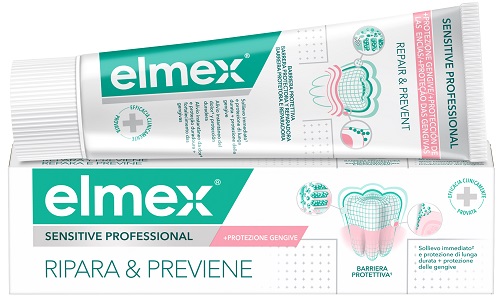 DENTIFRICIO ELMEX SENSITIVE RIPARA & PREVIENE 75 ML - Newepa Srl