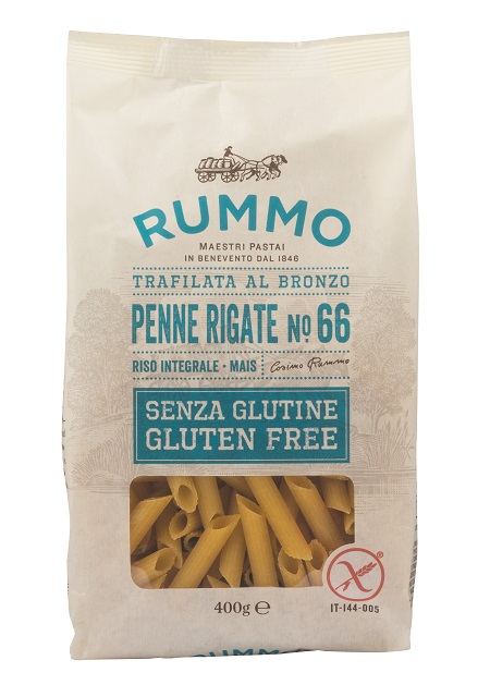 RUMMO PENNE RIGATE N66 DI RISO INTEGRALE E MAIS 400 G - Newepa Srl