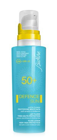 DEFENCE SUN 50+ LATTE FLUIDO PROTEZIONE MOLTO ALTA 125 ML - Newepa Srl